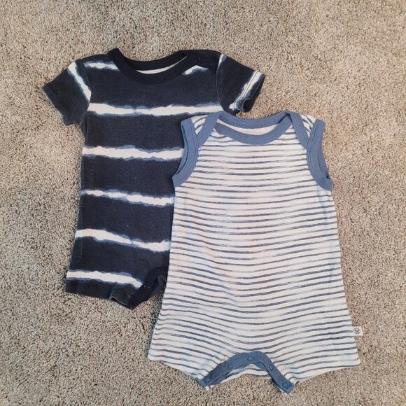 Honest Baby Brand 100% Organic Cotton Romper Set - Size 0-3 Months - Picture 1 of 3